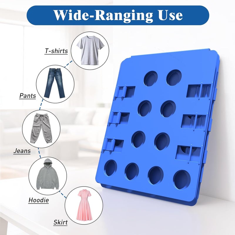 BOXLEGEND Shirt Folder V1 Shirt Folding Board Durable Clothes Folder Tshirt Organizer Easy and Fast Folding for Adults and Kids Laundry Liner - Image 4